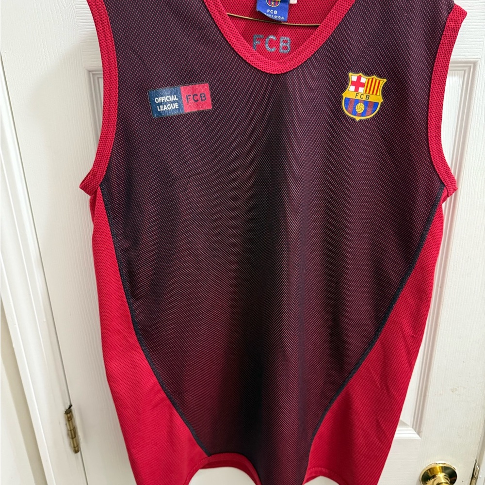 FCB Barcelona Sleeveless Red and Black Top
